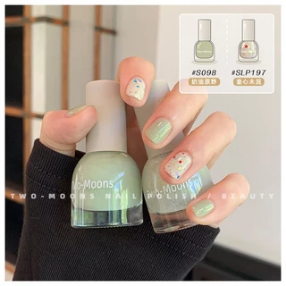 พร้อมส่ง สีทาเล็บTwo-moons เซ็ตสีทาเล็บ ลอกได้ ไม่ง้อน้ำยาล้าง ยาทาเล็บลอกได้ น้ำยาทาเล็บ แพคคู่ ขนาด10ml*2 set7