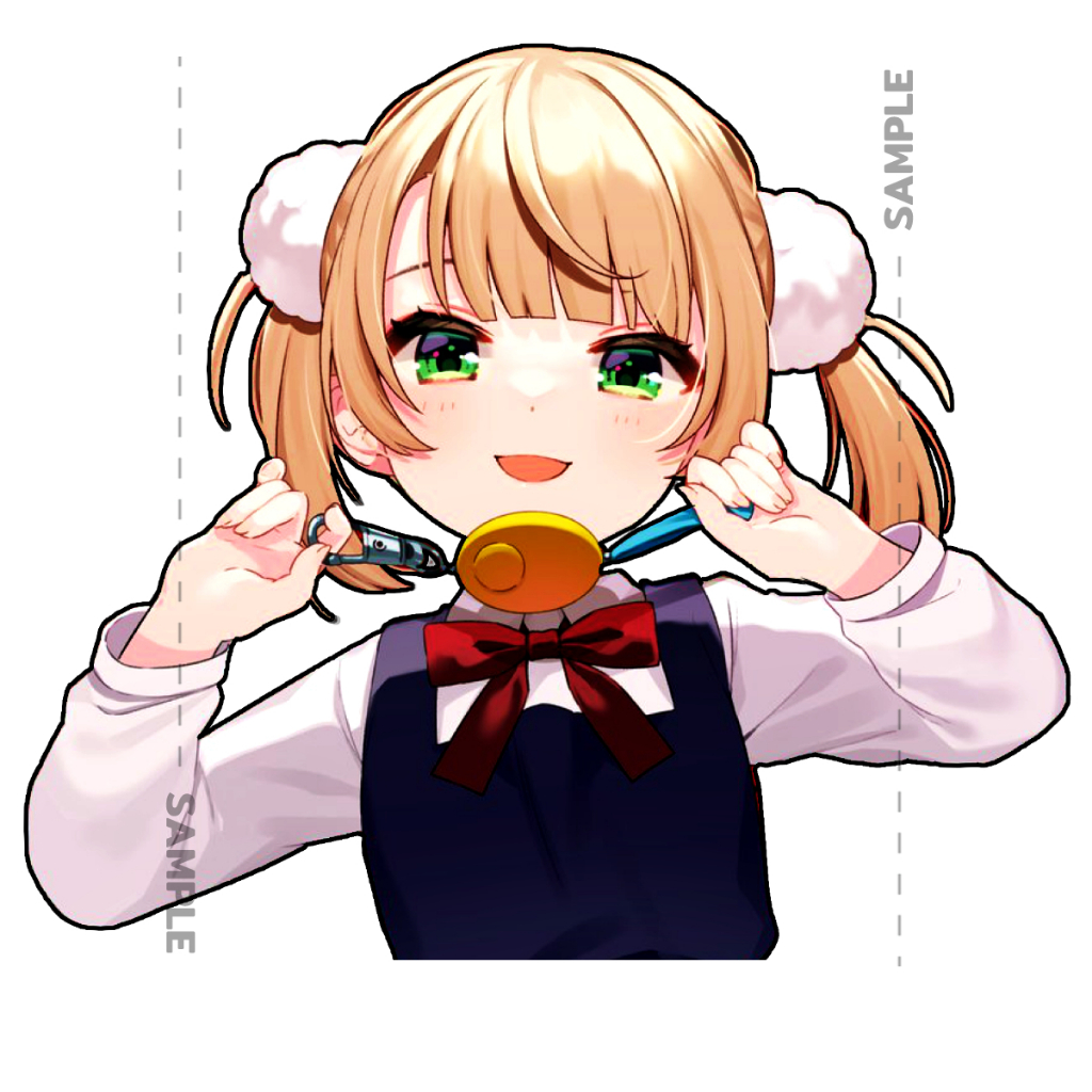 อุยจัง Ui Shigure สติ๊กเกอร์ 2 แผ่น เทพเจ้าโลลิ Hololive Sticker Hololive Shukusei Loli Gami Requiem