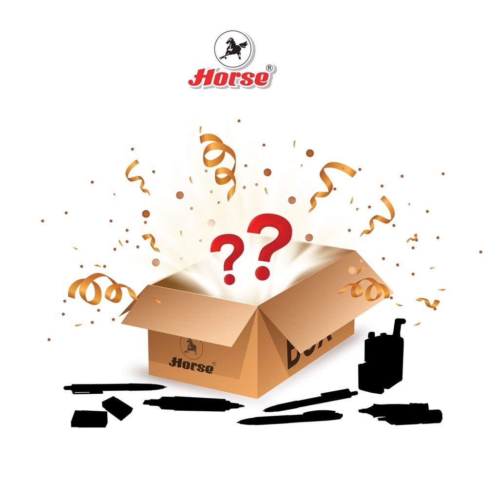 Horse ตราม้า Mystery box กล่องเครื่องเขียนสุดคุ้ม 99 บาn