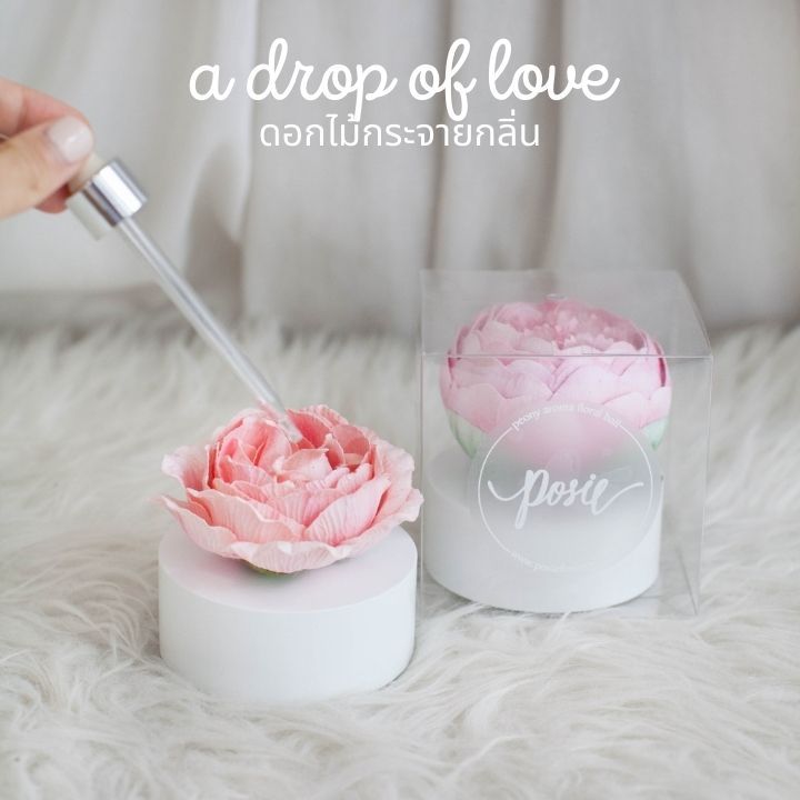 POSIE A Drop of Love Medium โพซี่ ดรอปออฟเลิฟ ขนาดใหญ่ ดอกไม้กระจายกลิ่น ขนาดเล็ก (สุ่มสี สุ่มแบบ)