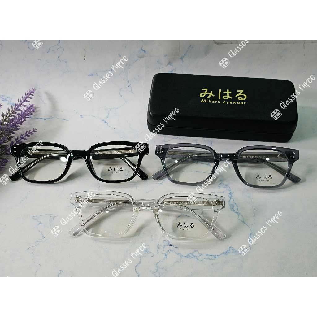 กรอบสายตาญี่ปุ่น みはる (Miharu) รุ่น M72029 พร้อมเลนส์ตัดแสงสีฟ้า 🎁 ส่งฟรี 🎁