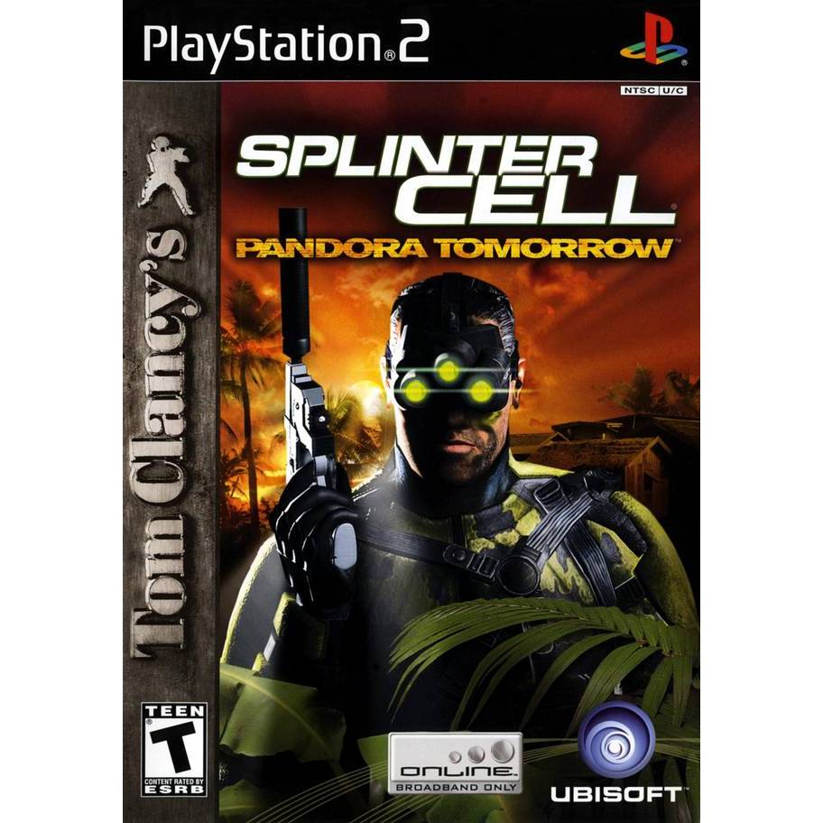 Tom Clancy's Splinter Cell Pandora Tomorrow ps2 แผ่นไรท์ เกมPS2 เกมเพทู