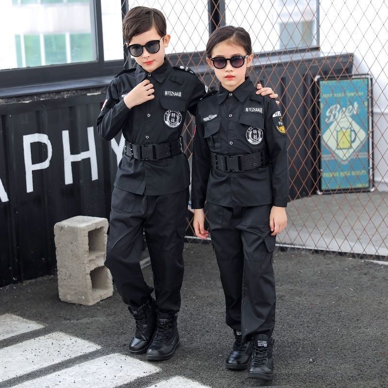 เครื่องแบบตำรวจเด็ก หน่วยรบพิเศษ หน่วยคอมมานโด ชุดอาชีพสำหรับเด็ก - รูปที่ 3