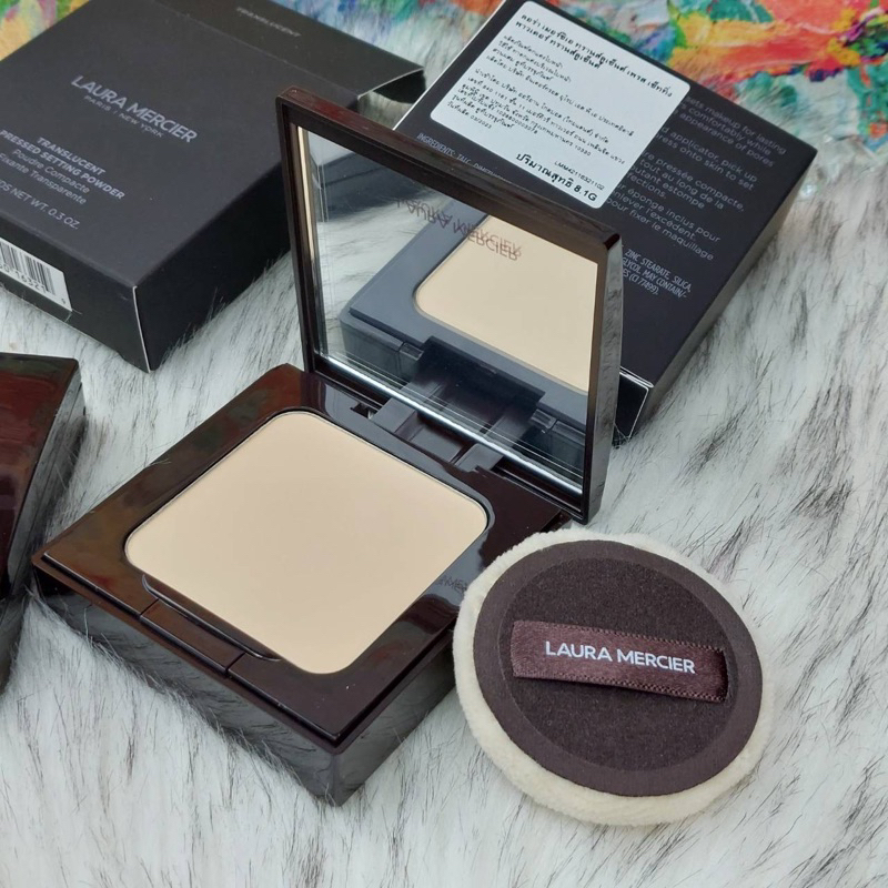 LAURA MERCIER แป้งอัดแข็ง TRANSLUCENT PRESSED SETTING POWDER 9  g.