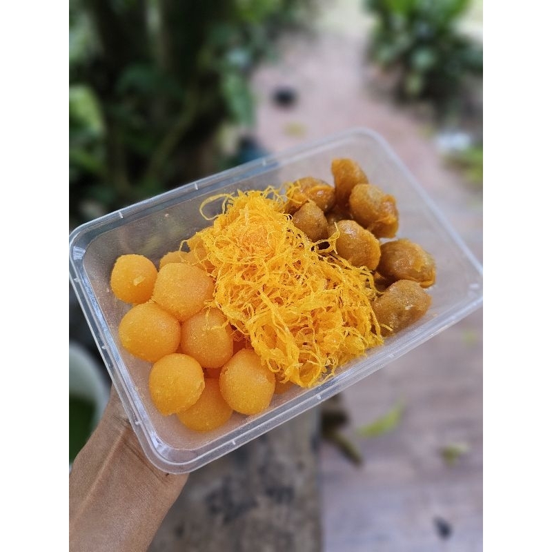 ขนมไทยรวม ทองหยอด เม็ดขนุน ฝอยทอง