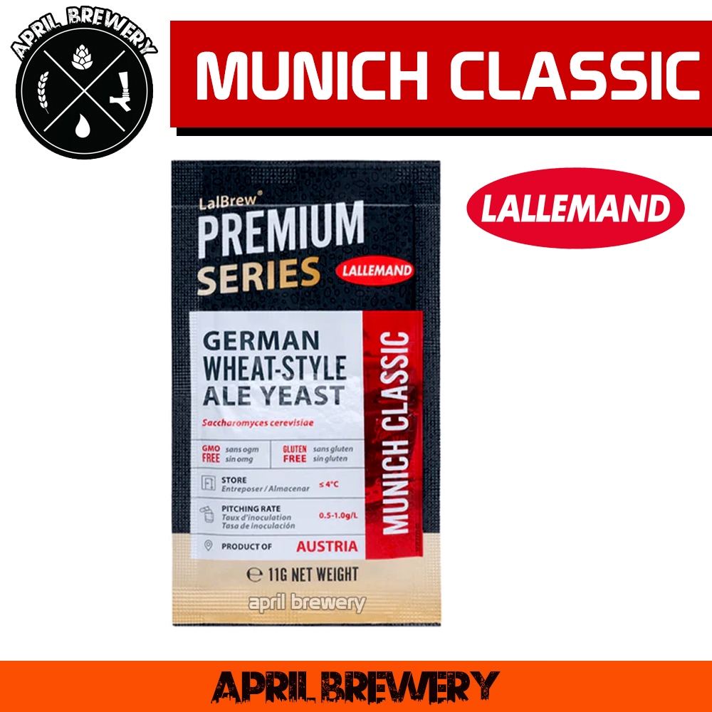 ยีสต์หมักเบียร์ MUNICH Classic Wheat Ale Yeast Lallemand Lalbrew Brewing Yeast ยีสต์ ทำเบียร์