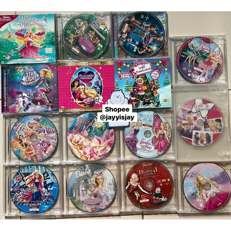 🚚พร้อมส่ง ของแท้ CD DVD Barbie ซีดีบาร์บี้ มือสอง