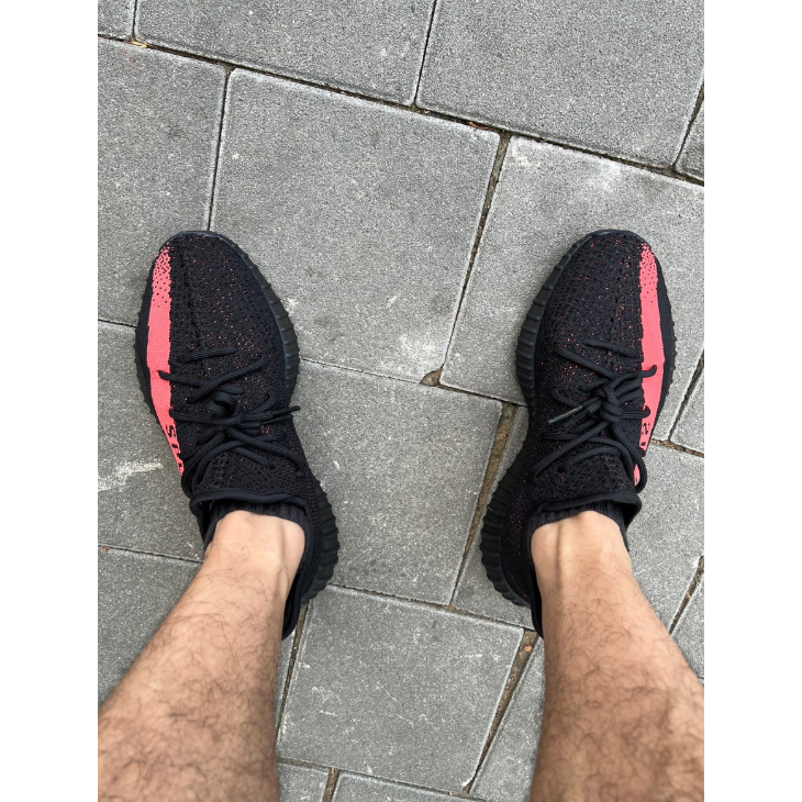 adidas originals Yeezy Boost 350 V2 Core Black Red สีดำ ของแท้ 100 % รองเท้าผ้าใบ