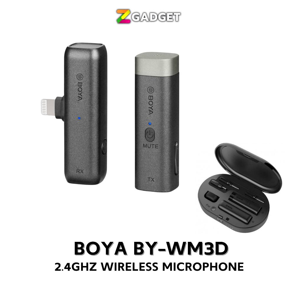BOYA BY-WM3D 2.4Ghz  Wireless Microphone ไมค์ไร้สาย แบบติดปกเสื้อ ขนาดเล็ก