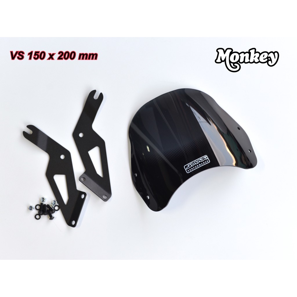 ชิวหน้า อคิลิค Two Tone แบบสั้น V1. ตรงรุ่นสำหรับ Honda Dax125  Monkey125