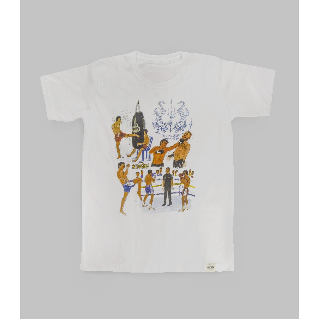 เสื้อยืดลายมวยไทย cotton100%