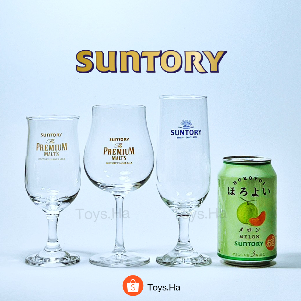 ของแท้! แก้ว Suntory แก้วไวน์ แก้วแชมเปญ แบรนด์ Suntory ซันโทรี่ จากญี่ปุ่น