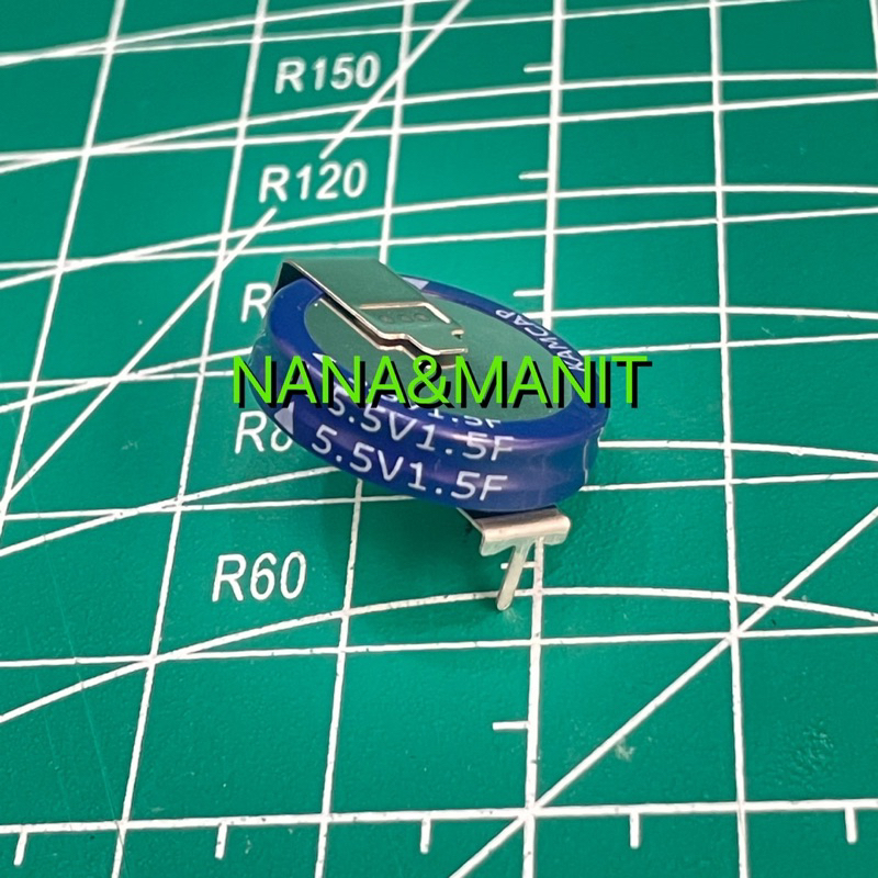 1.5F 5.5V Super capacitor type : H ไซส์ 20x5mm ✨พร้อมส่งในไทย🇹🇭✨