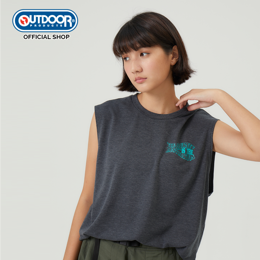 OUTDOOR PRODUCTS เสื้อแขนกุดผู้หญิง เสื้อยืดแขนกุด CALI SLEEVELESS WOMEN SUNSET TANK TOP STYLE ODWSL13