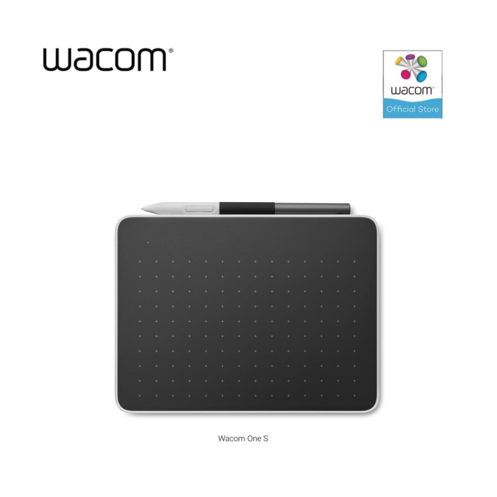 Wacom One S pen tablet (CTC4110WLW0C) แท็บเล็ตพร้อมเมาส์ปากกาสำหรับวาดภาพกราฟฟิก ขนาดเล็ก