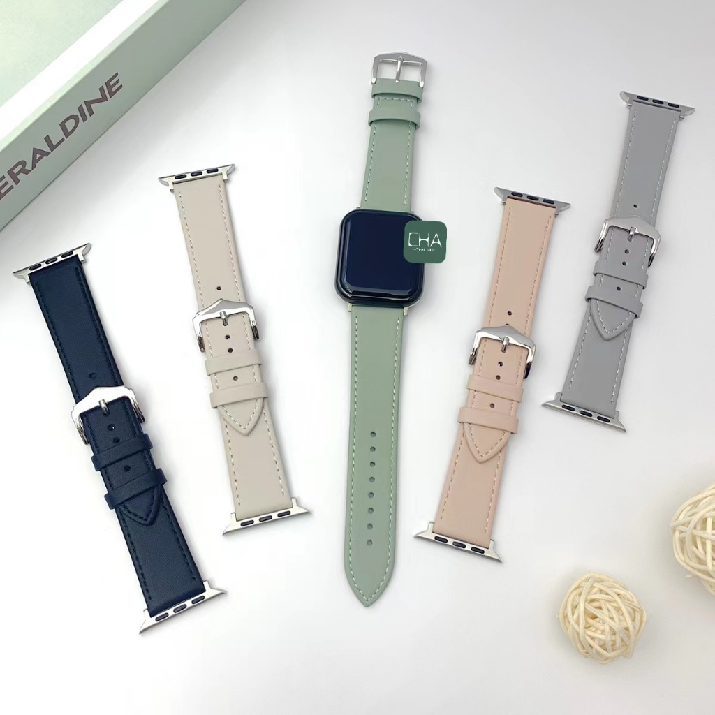สาย i watch หนังสาย 11 10 9 7 6 se 8 ultra สาย 41/42/44/45/46/49mm สาย Smart Watch strap นาฬิกา  ใหม