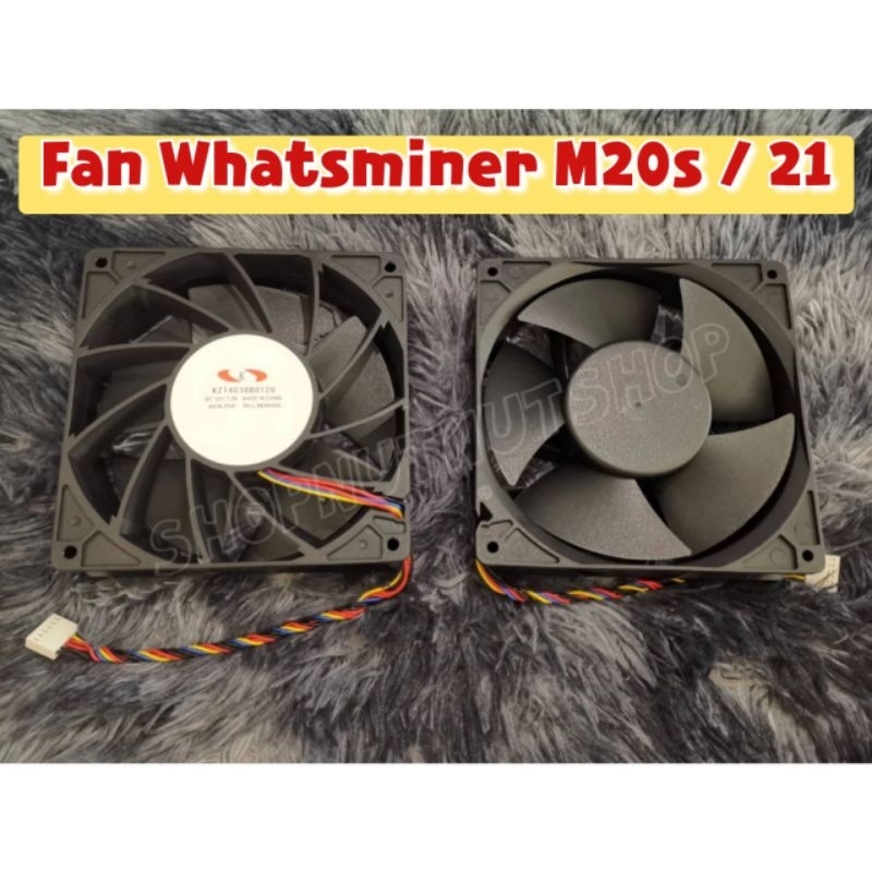 พร้อมส่ง Fan Whatsminer M20S / M21 (ขนาด14*14*3.8cm) 6สาย6พิน 7.21A  ( KZ14038B012U )ของใหม่