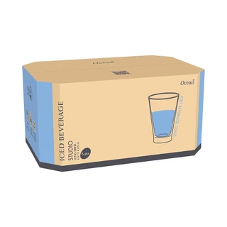 OCEAN แก้วน้ำ STUDIO LONG DRINK 435 ML. (Pack of 6)