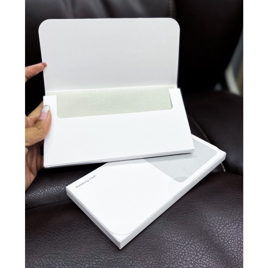 ผ้าไมโครไฟเบอร์อย่างดีเนื้อละเอียด ลดรอยขีดข่วน สำหรับทำความสะอาดจอ เช็ดคราบนิ้วมือ คราบสกปรกบริเวณจอ - รูปที่ 4