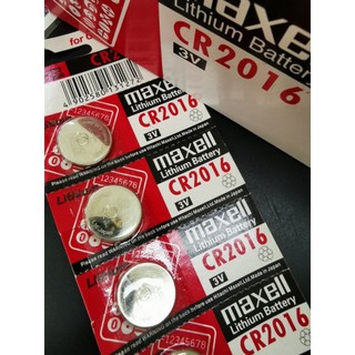 CR2016 ราคาต่อ 5 ก้อน ถ่านรีโมทรถ ถ่านนาฬิกา Maxell ถ่านกระดุม - 3V Lithium Battery แบ่งขาย  ถ่านเครื่องชั่งน้ำหนัก