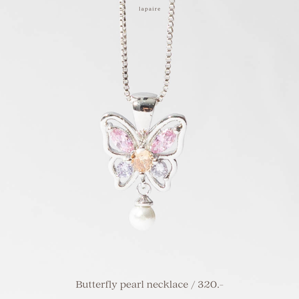 Lapaire | Butterfly pearl necklace / earring สร้อยคอ ต่างหู