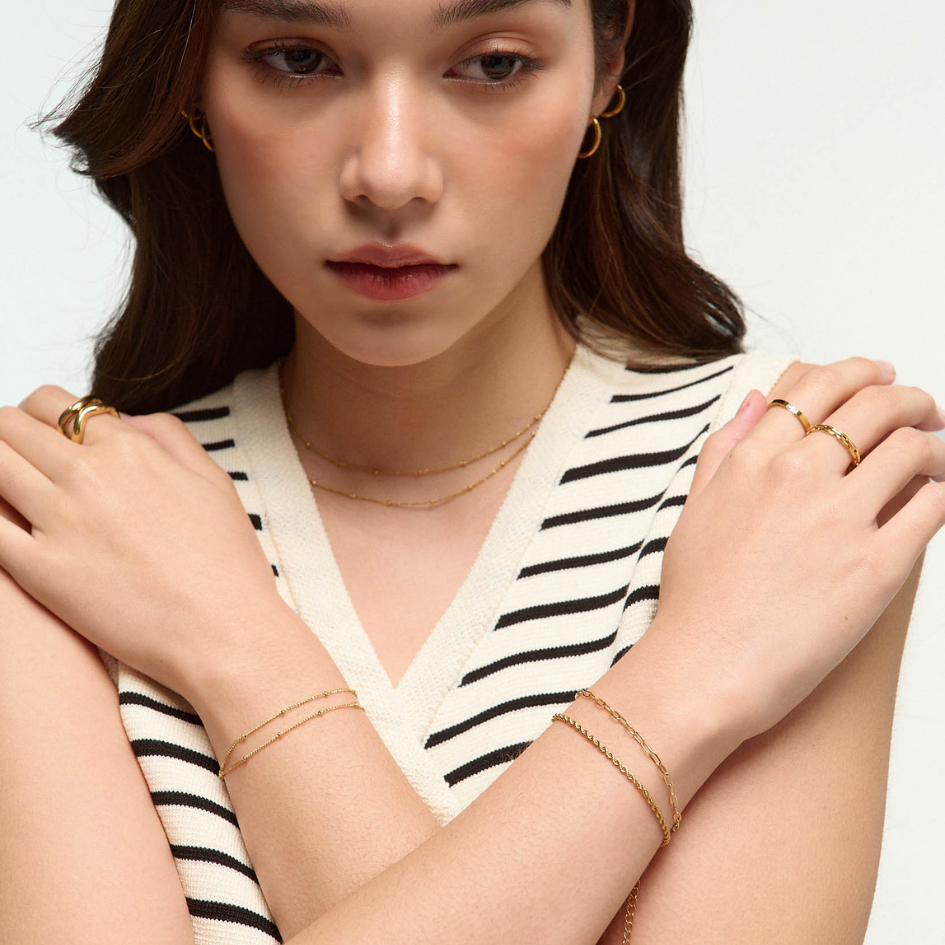 Bemet double bead bracelet