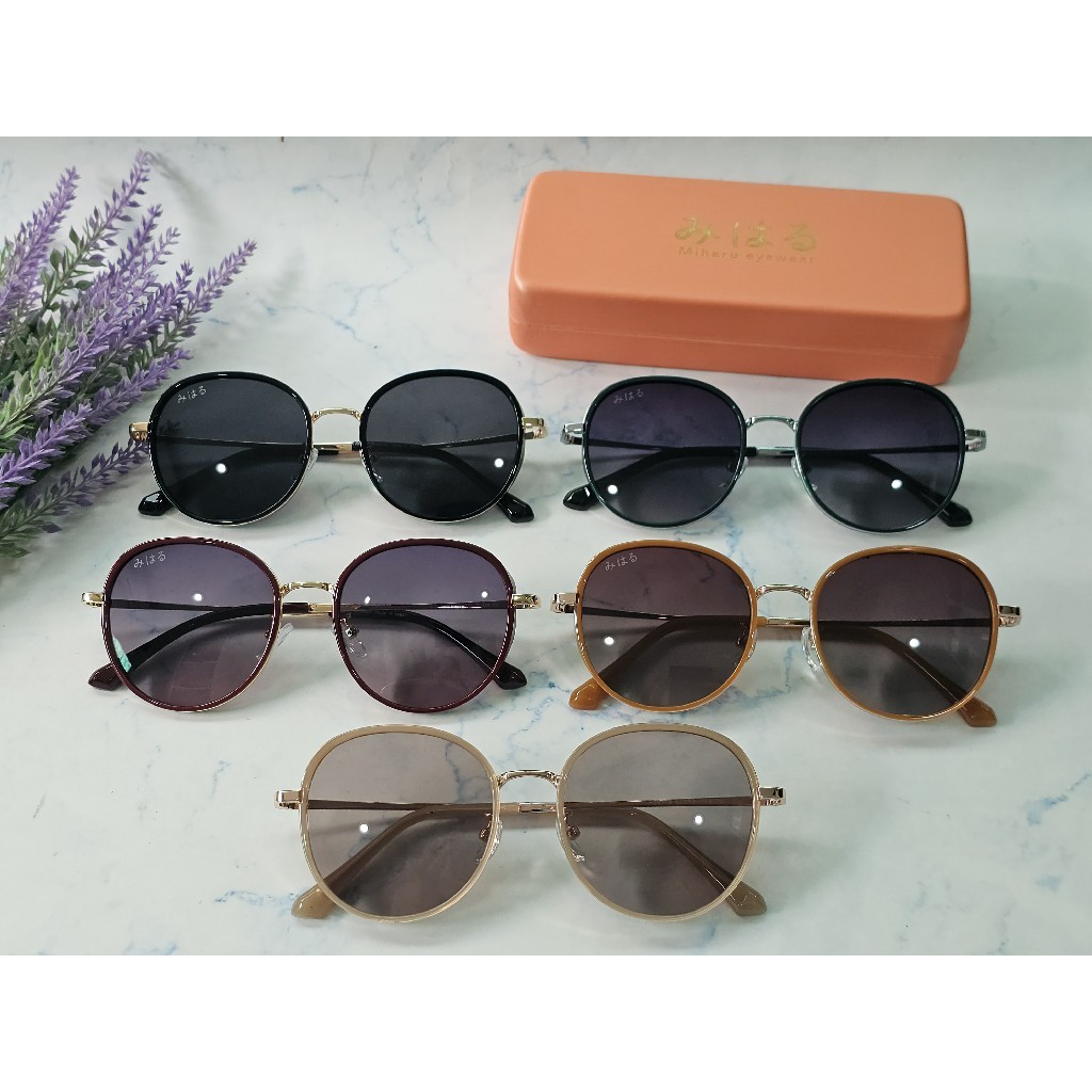 แว่นกันแดดแบรนด์ญี่ปุ่น みはる (Miharu) รุ่น P28119 ขนาด 52mm 🎁 ส่งฟรี 🎁