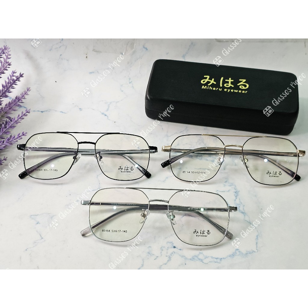 แว่นสายตา みはる (Miharu) รุ่น M85154 พร้อมเลนส์ตัดแสงสีฟ้า 🎁 ส่งฟรี 🎁