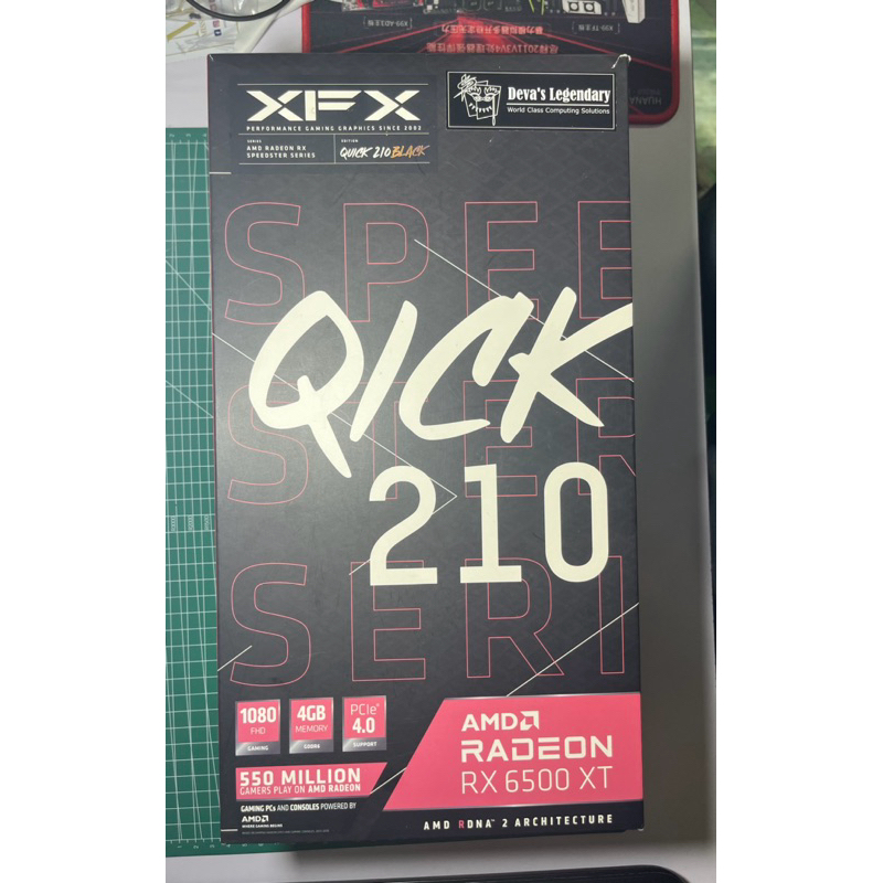 VGA (การ์ดจอมือสอง) RX 6500 XT XFX Qick 210 4G (มีกล่อง)