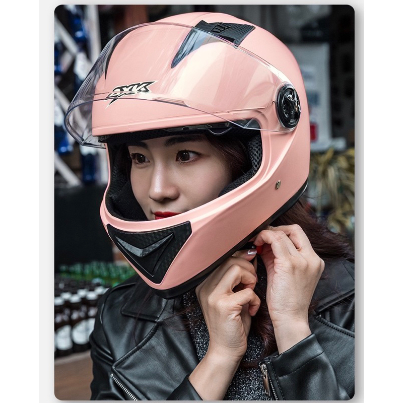 Goodhelper（ใหม่#555-2)หมวกกันน็อคสำหรับผู้ชายและผู้หญิง หมวกกันน็อคเต็มใบ กระจกกันฝ้า