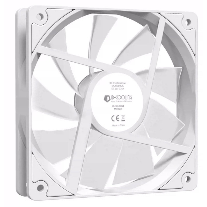 พัดลมคอมพิวเตอร์ สีขาว ID-COOLING TF-12025-Pro 120 มม New model 2024