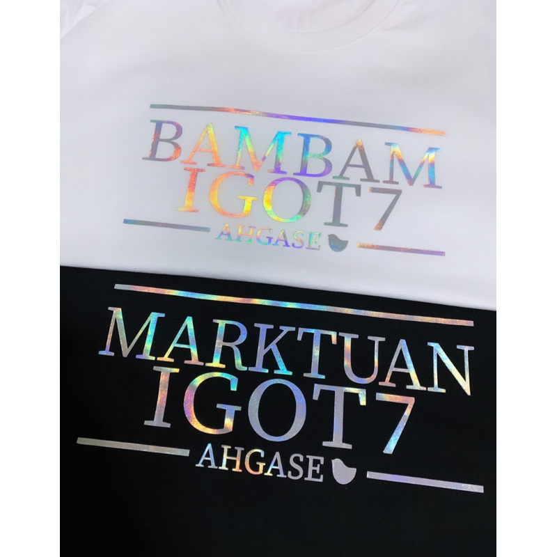 💚เสื้อ GOT7 AHGASE | tee Hologram💿 Gold🏅