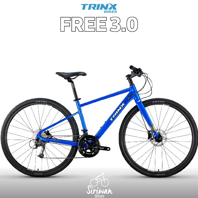 TRINX Free 3.0 รถจักรยานซิตี้ไบค์ไฮบริด เฟรมอลูมิเนียม Shimano Altus 2x9 speed เบรคน้ำมัน ล้อ 700c