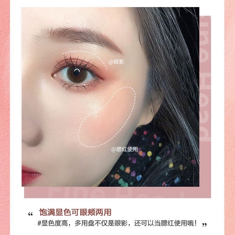 N384 LAMEILA พาเลทอายแชโดว์ เนื้อแมท ประกายชิมเมอร์ สีสวย ติดทน กันน้ำ 10 สี - รูปที่ 2