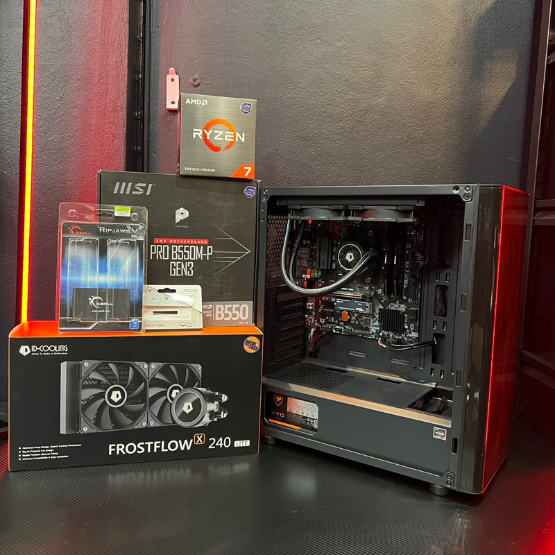 มือ 1 ยกเว้น เคส กะ พาวเวอซัพพาย พร้อมใช้ ประกันยาว เพียง 18,800.- บาท เท่านั้น CPU : AMD R7-5700x 3