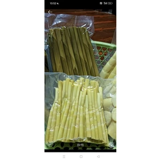 หน่อไม้ต้มแหนงอ่อนๆสั้นๆ บรรจุถุงสุญญากาศ 500 กรัม