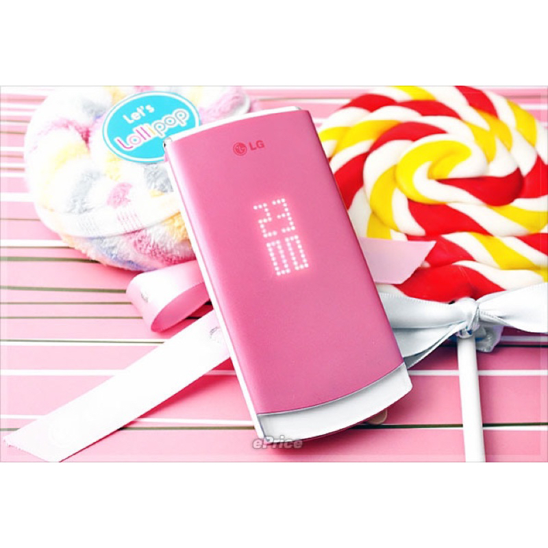 LG Lollipop GD580 สีชมพูเข้ม โทรศัพท์มือถือฝาพับ รองรับภาษาไทย ใส่ซิมไทยได้