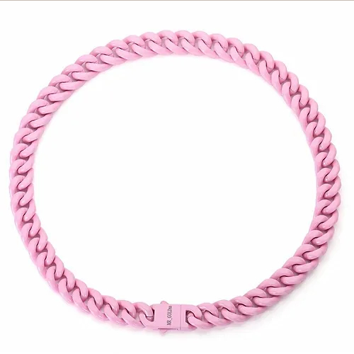 MR GOLD CANDY CUBAN NECKLACE [pink]