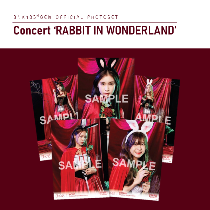 [ใบเศษ] BNK48 Photoset Rabbit in Wonderland 3rd generation concert รุ่น 3 กระต่าย