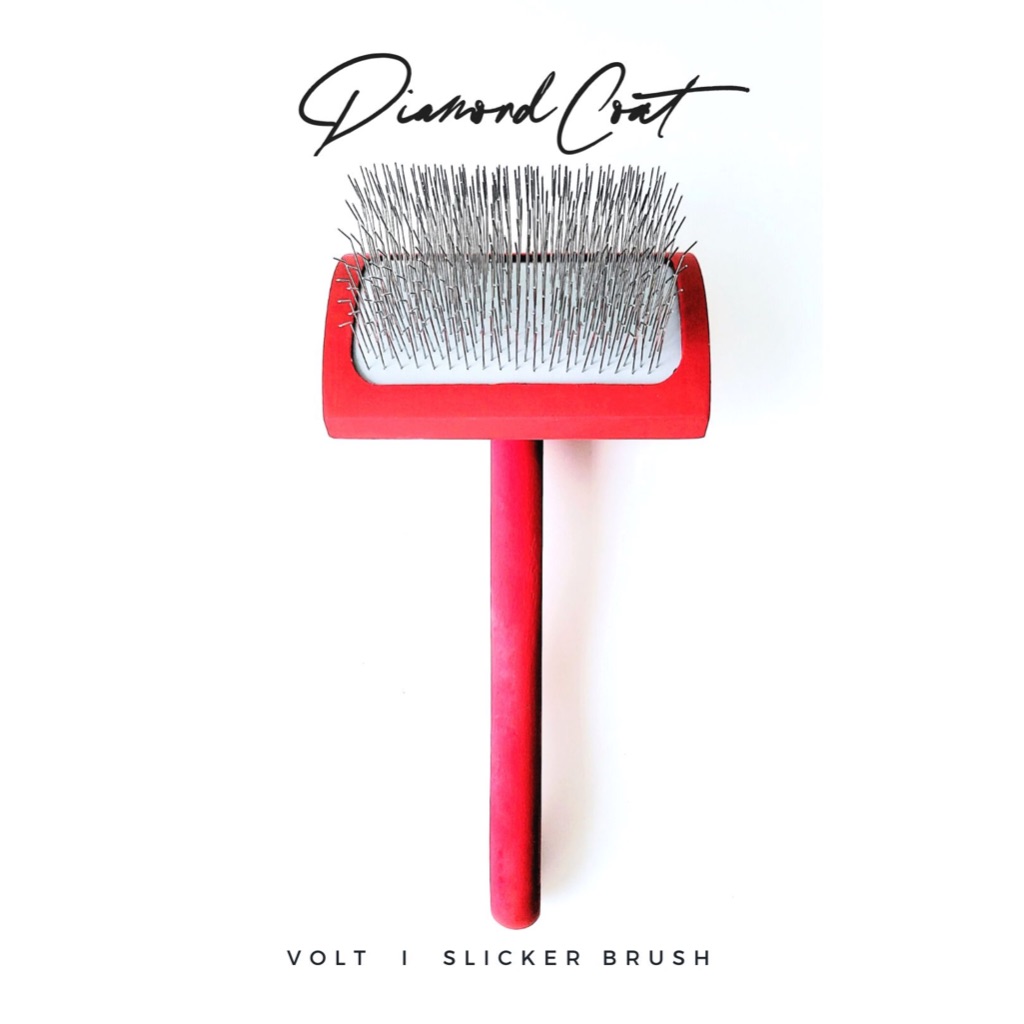 Diamond Coat VOLT dog slicker brush แปรงขนสุนัข สลิกเกอร์สำหรับขนยาวหยิกพิเศษ ได้งานปังจบงานไวx2