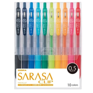 (ใหม่ สีLimited ) ปากกา Zebra Sarasa Clip ปากาเจล แบบ Set และ Collection พิเศษ Milky DecoShin Marble และลายลิขสิทธิ์