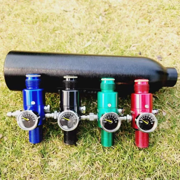 Regulator เร็คกูเรเตอร์ Output1800psi อุปกรณ์ตู้พรรณไม้น้ำ อุปกรณ์ออกซิเจนตู้ปลา CO2 ด้าย M18 * 1.5