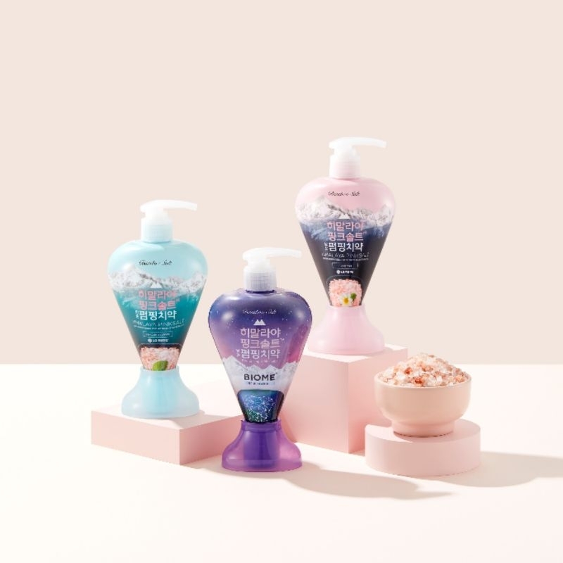 (หัวปั๊ม) LG Bamboo Salt ยาสีฟันแบมบูซอลท์ ผสมเกลือหิมาลายันพิงค์ซอลท์ นำเข้าจาเกาหลี หอมสะอาด ละมุนลิ้น
