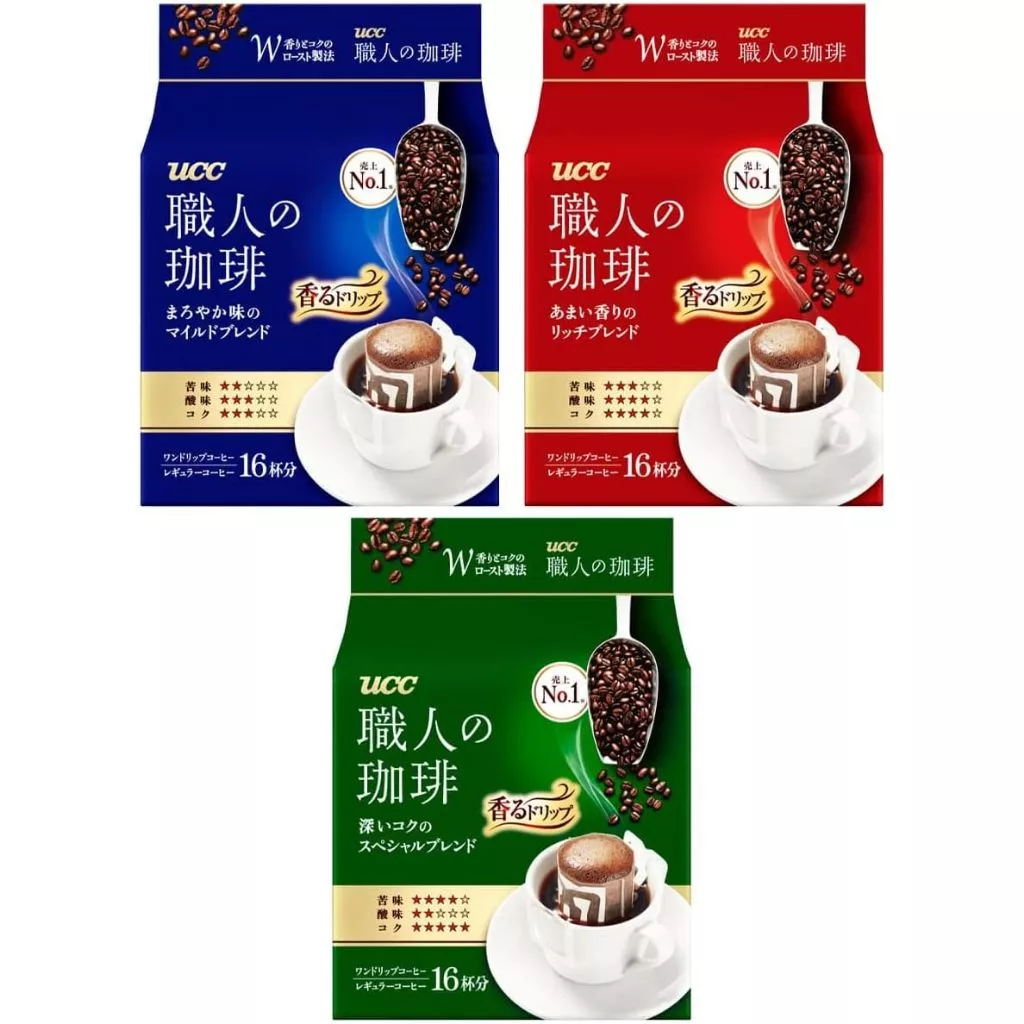UCC Drip Coffee กาแฟดริปสำเร็จรูป มี 3 รสชาติ