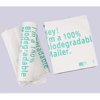 ซองไปรษณีย์ฝากาวย่อยสลายได้ biodegradable mailer (100 ใบ/แพ็ค)