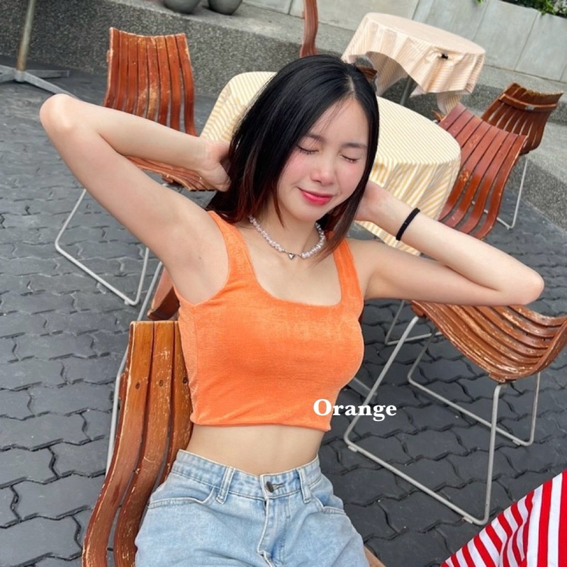 เสื้อกล้ามคอยู ผ้ากลิตเตอร์