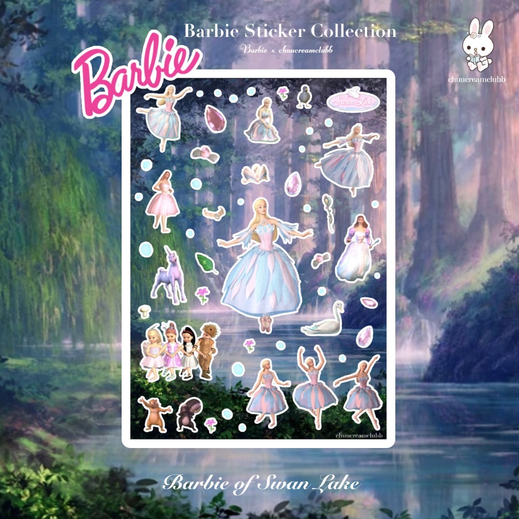 Barbie Sticker Collection สติ๊กเกอร์บาร์บี้ (Barbie of Swan Lake)