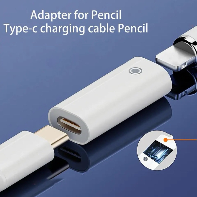 (Type-C) อแดปเตอร์ / หัวแปลงชาร์จ สำหรับปากกาไอแพด Apple Pencil รุ่น 1