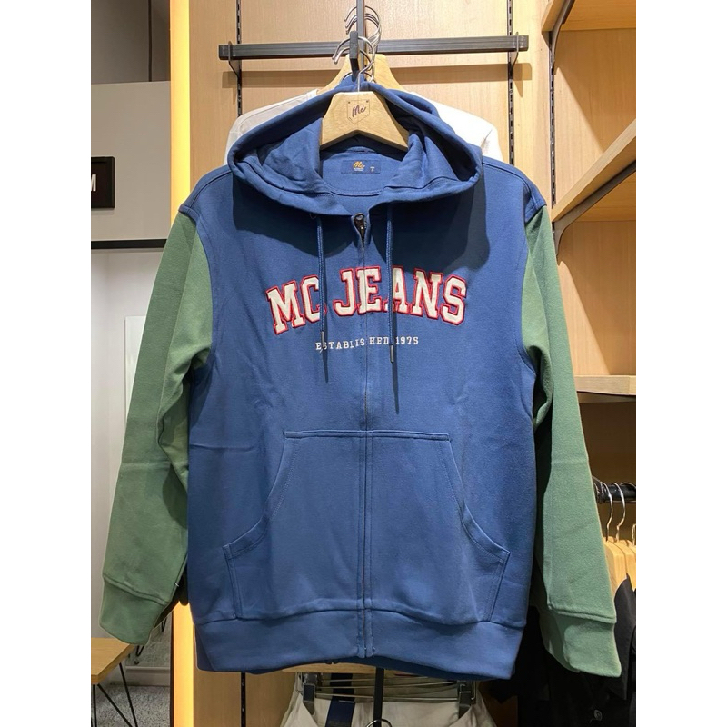 เสื้อฮู้ดดี้แขนยาว สีกรมท่า Mc Jeans แท้ มีครบไซส์