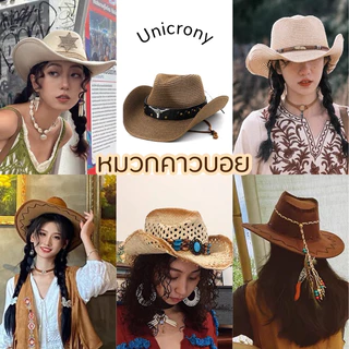 🍂หมวกคาวบอย คาวเกิร์ล🍂 พร้อมส่งนะคะ ใส่สวมศีรษะ พร็อพโบฮีเมียน Unicrony